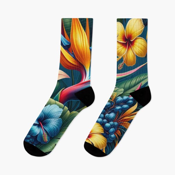 Item preview, Tropical Radiance: Bird-of-Paradise and Hibiscus Symphony designed and sold by floraldesigns-v.