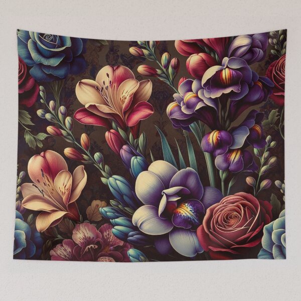 Item preview, Vintage Charm: Freesia and Snapdragons designed and sold by floraldesigns-v.