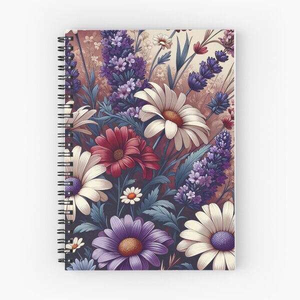Item preview, Retro Delight: Daisies and Lavender designed and sold by floraldesigns-v.