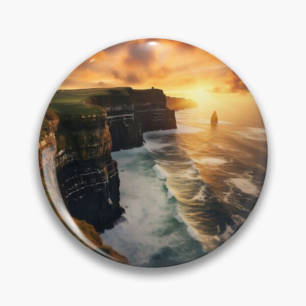 Item preview, Cliffs in Scotland at sunset - Landscape photography designed and sold by TheArtistOf2022.