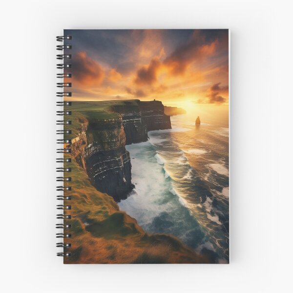 Item preview, Cliffs in Scotland at sunset - Landscape photography designed and sold by TheArtistOf2022.