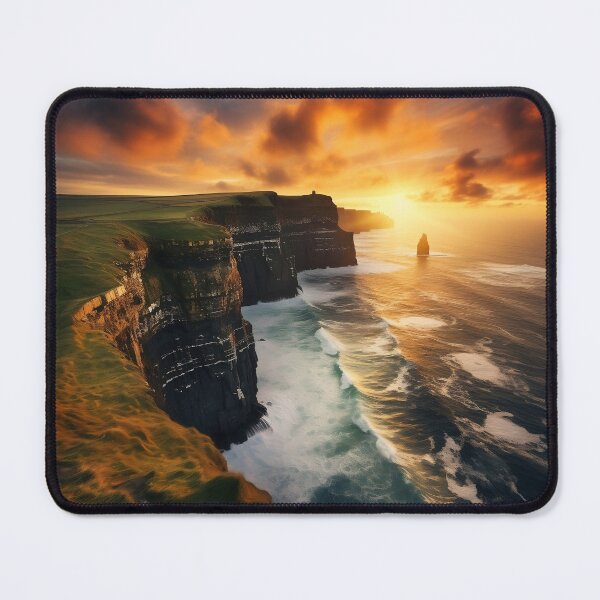 Item preview, Cliffs in Scotland at sunset - Landscape photography designed and sold by TheArtistOf2022.