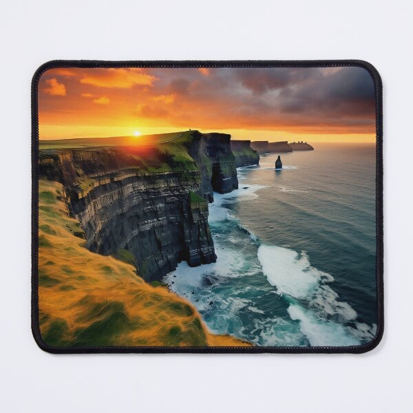 Item preview, Cliffs in Scotland at sunset - Landscape photography designed and sold by TheArtistOf2022.
