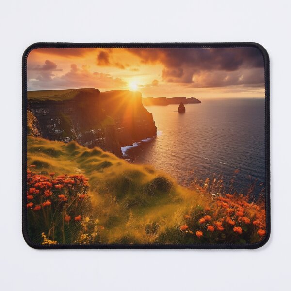 Item preview, Cliffs in Scotland at sunset - Landscape photography designed and sold by TheArtistOf2022.