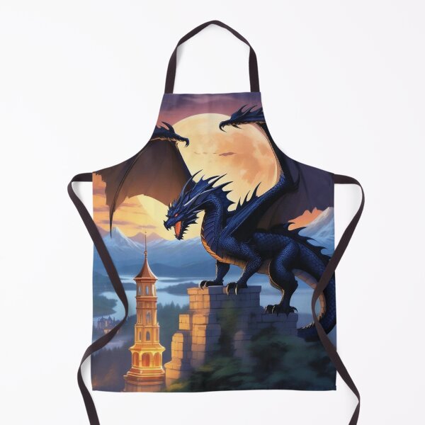 Item preview, The Obsidian Guardian: Dragon Watching over the Castle designed and sold by ccl2023.