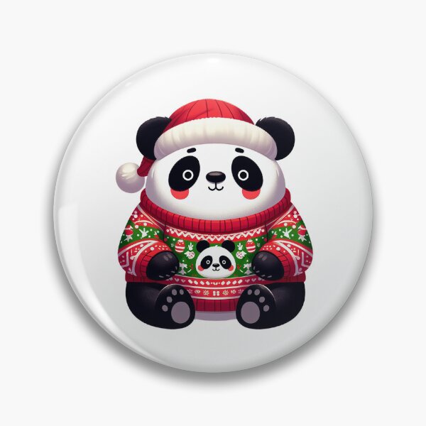 Item preview, cute panda in ugly xmas sweater designed and sold by ffkj09.