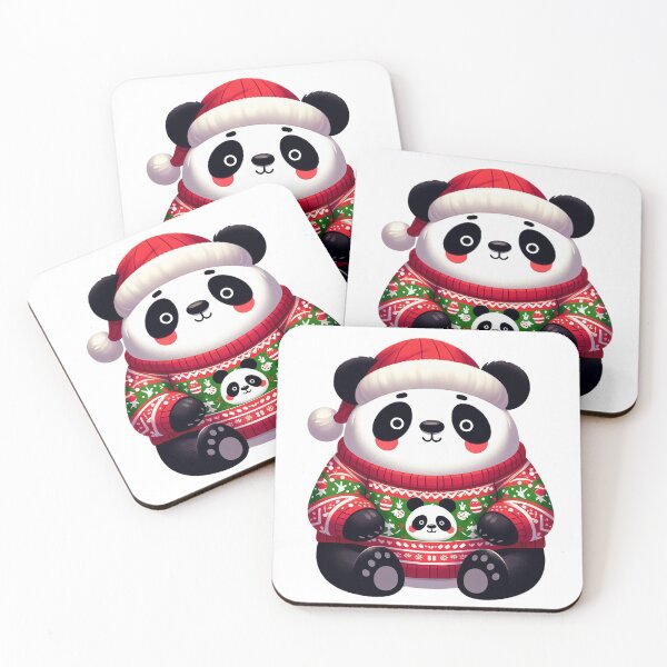 Item preview, cute panda in ugly xmas sweater designed and sold by ffkj09.