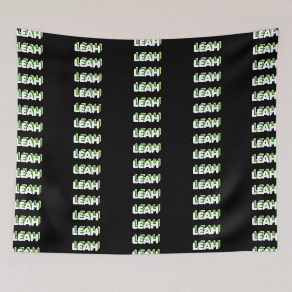 Item preview, Green Layers Leah Name Label (Black) designed and sold by NormadWorld.