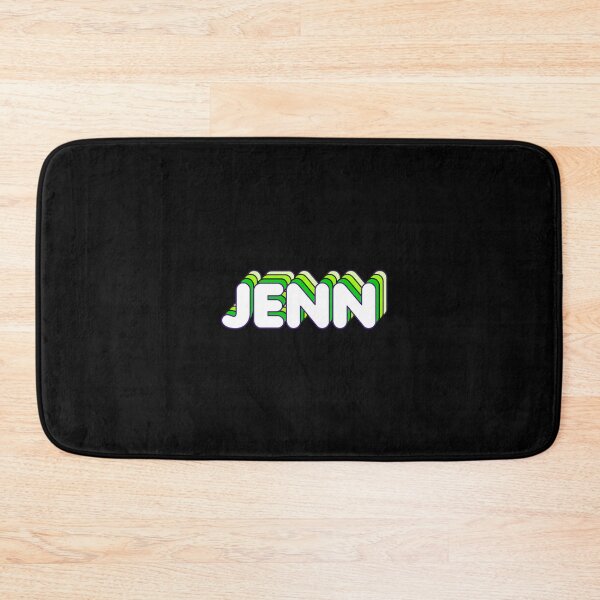 Item preview, Green Layers Jenn Name Label (Black) designed and sold by NormadWorld.