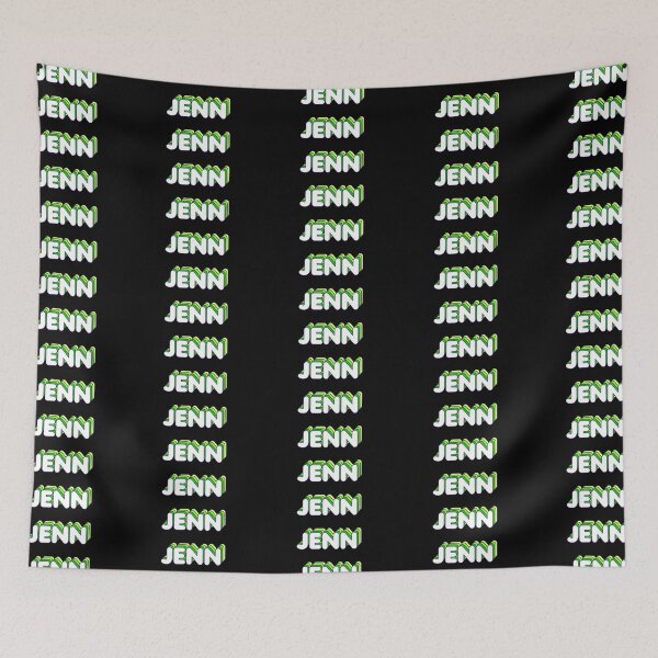 Item preview, Green Layers Jenn Name Label (Black) designed and sold by NormadWorld.