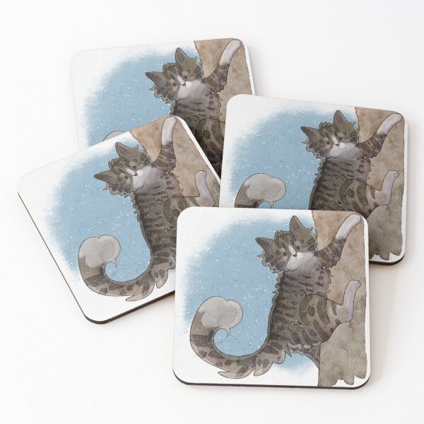 Item preview, Cat Climb - Brown Cat - Norwegian Forest Cat designed and sold by FelineEmporium.