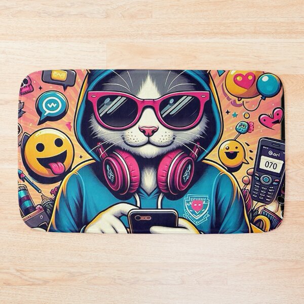 Item preview, The Hilarious Cat Texting Saga" designed and sold by autrouvetout.