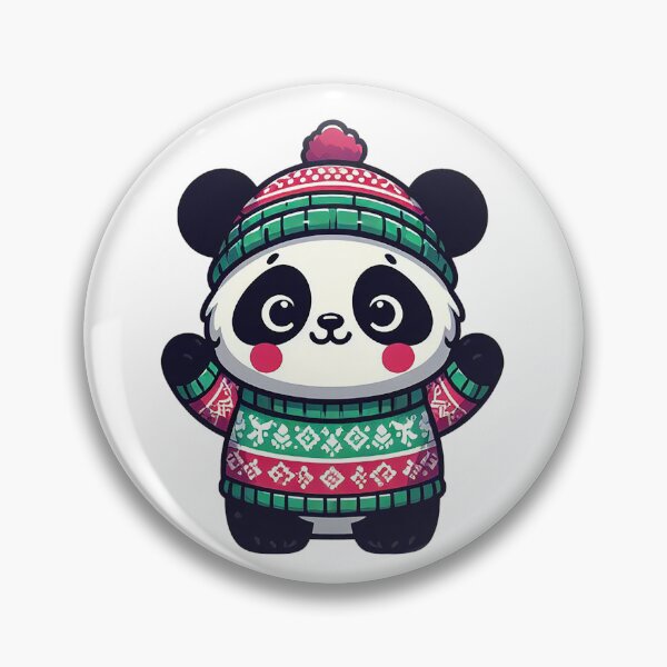 Item preview, cute panda in ugly xmas sweater designed and sold by ffkj09.