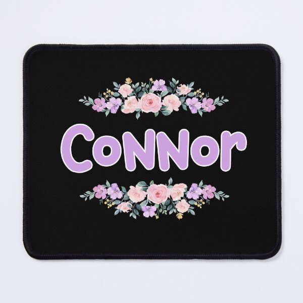 Item preview, Purple Flower Connor Name Label (Black) designed and sold by NormadWorld.