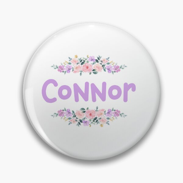 Item preview, Purple Flower Connor Name Label designed and sold by NormadWorld.