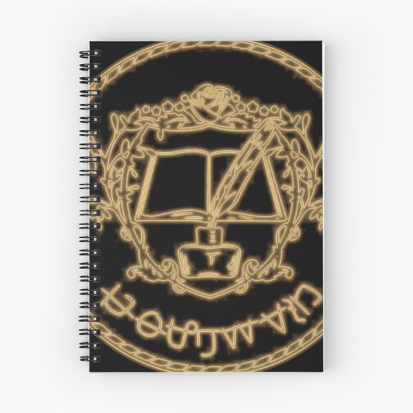 Item preview, Ascendance of a Bookworm Myne Rozemyne Workshop Crest Ink Drawn Glow Black designed and sold by AKR-Hobby.