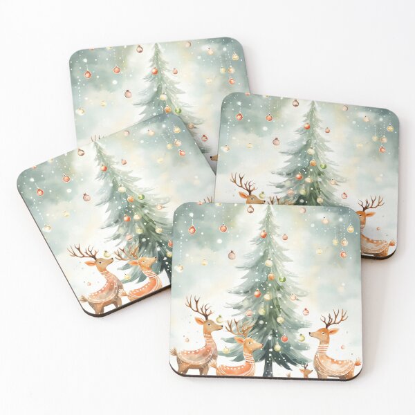 Item preview, Whimsical Winter Deer designed and sold by cute-animals99.