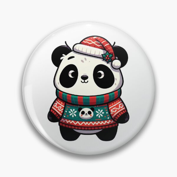 Item preview, cute panda in ugly xmas sweater designed and sold by ffkj09.