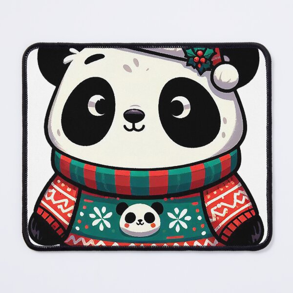 Item preview, cute panda in ugly xmas sweater designed and sold by ffkj09.