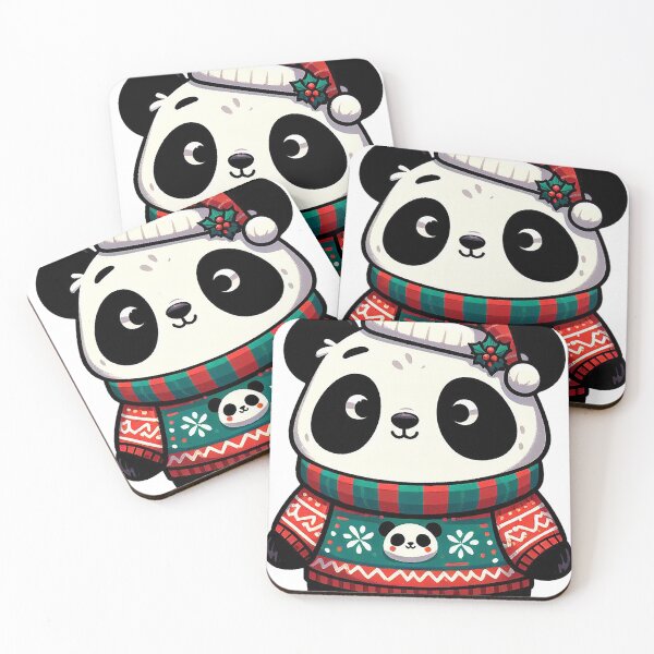 Item preview, cute panda in ugly xmas sweater designed and sold by ffkj09.