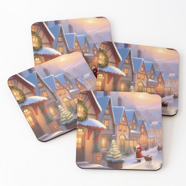Item preview, Enchanted Holidays: Twinkling Lights in the Quaint Village designed and sold by ccl2023.