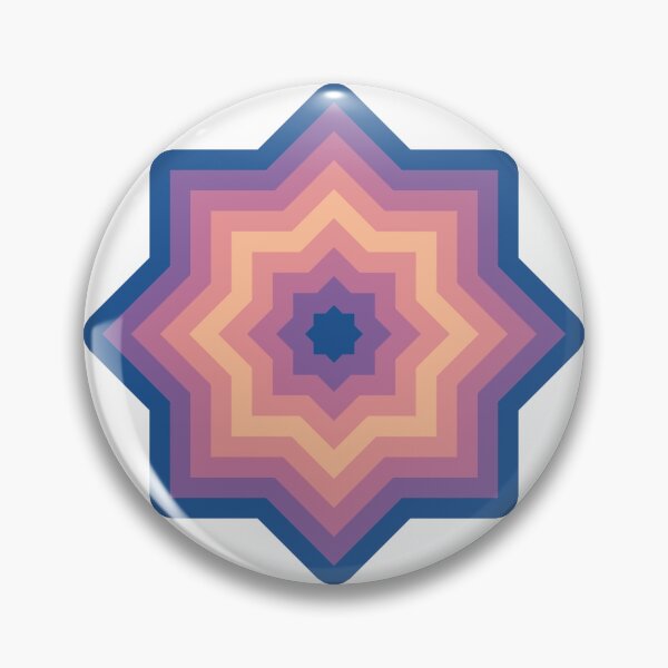 Item preview, Nautical Blue Peach Fuzz Abstract Star Pattern designed and sold by PatternSalad.