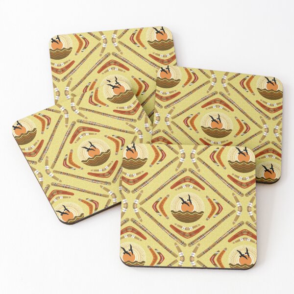 Item preview, Australia Day - Boomerangs and Didgeridoos [Golden] designed and sold by Carina Parry Studios.