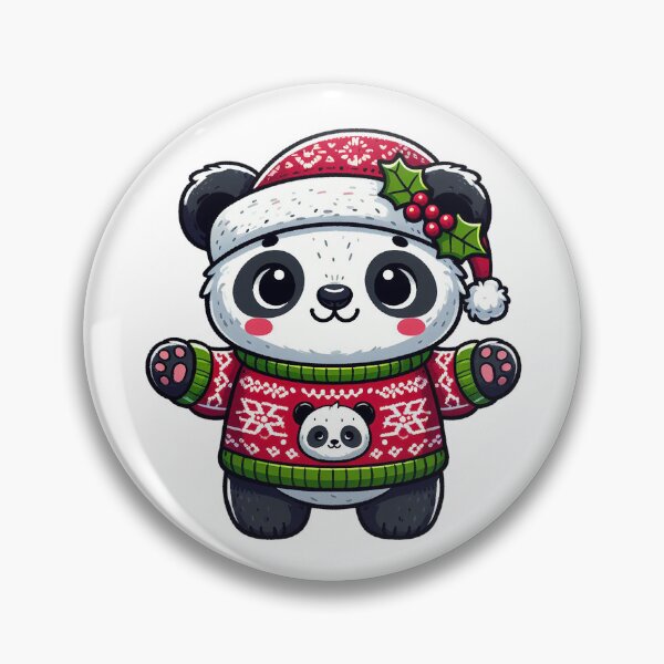 Item preview, cute panda in ugly xmas sweater designed and sold by ffkj09.