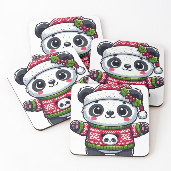 Item preview, cute panda in ugly xmas sweater designed and sold by ffkj09.