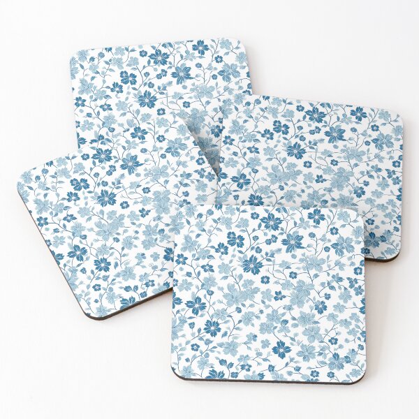 Item preview, Blue Flowers Pattern designed and sold by HeeShirt.