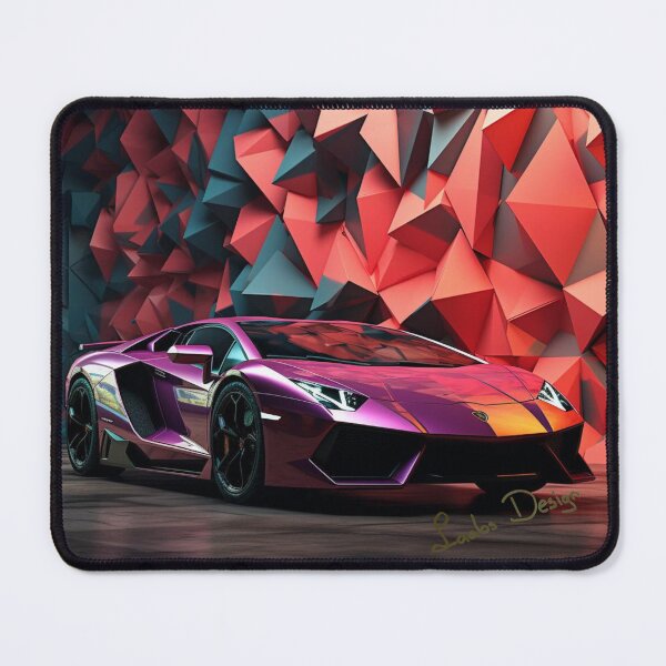 Item preview, Geometric Velocity: Lavender Lamborghini Dreams designed and sold by LaabsDesign.