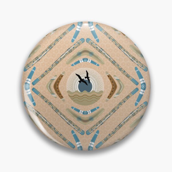 Item preview, Australia day- Boomerangs and Didgeridoos [Coffee cream] designed and sold by Carina Parry Studios.
