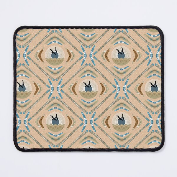 Item preview, Australia day- Boomerangs and Didgeridoos [Coffee cream] designed and sold by Carina Parry Studios.