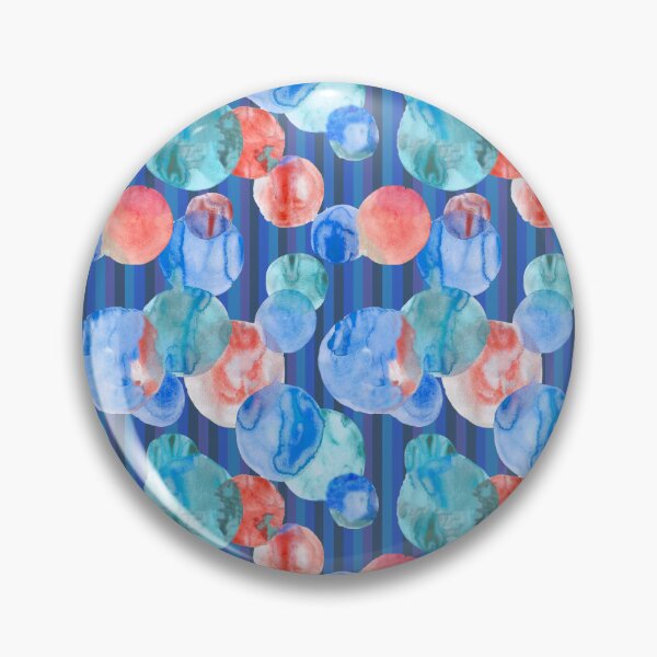 Item preview, Watercolor circle blue designed and sold by Alessandro Remo Mazzoni Remotextiles.