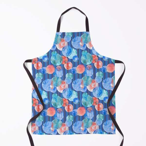 Item preview, Watercolor circle blue designed and sold by Alessandro Remo Mazzoni Remotextiles.