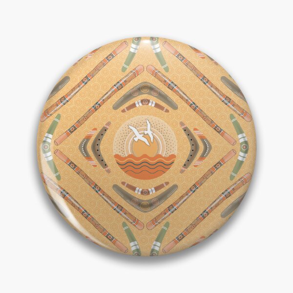 Item preview, Australia day- Boomerangs and Didgeridoos [Orange] designed and sold by Carina Parry Studios.