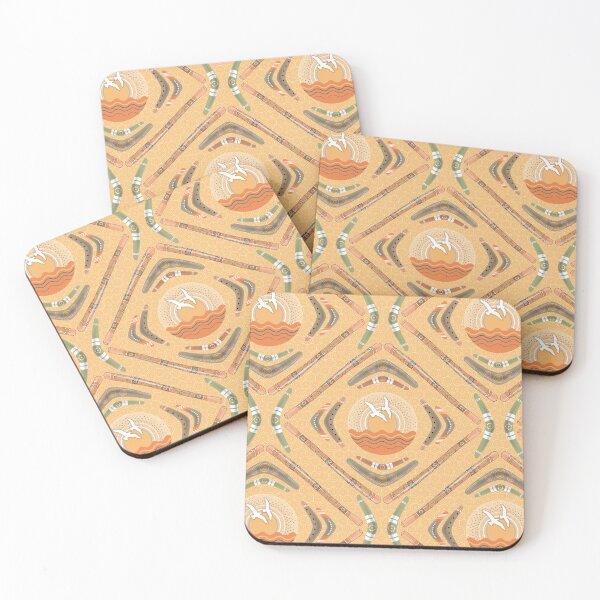 Item preview, Australia day- Boomerangs and Didgeridoos [Orange] designed and sold by Carina Parry Studios.