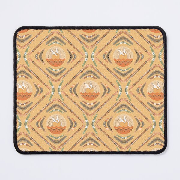 Item preview, Australia day- Boomerangs and Didgeridoos [Orange] designed and sold by Carina Parry Studios.