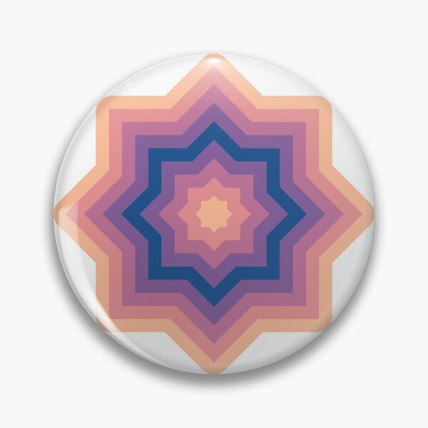 Item preview, Peach Fuzz Nautical Blue Abstract Star Pattern designed and sold by PatternSalad.