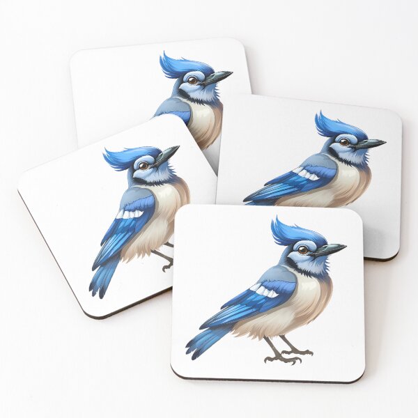 Item preview, Blue Jay Cartoon Bird designed and sold by Lumora.Studio.