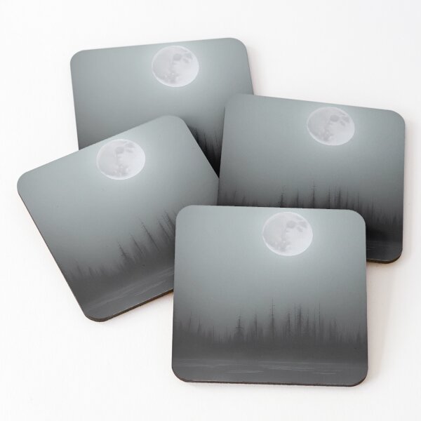Item preview, Nighttime scene with a full moon designed and sold by Łukasz Stanisławski.