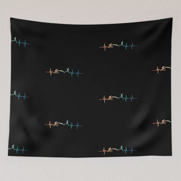 Item preview, Retro triathlon heartbeat  designed and sold by LU NA.