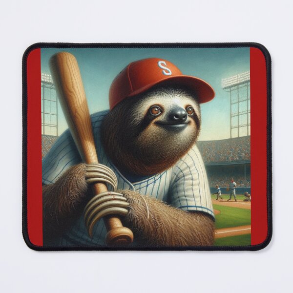 Item preview, Sloth Baseball Player designed and sold by CrankyOldDude.