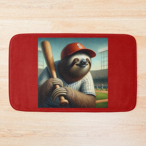 Item preview, Sloth Baseball Player designed and sold by CrankyOldDude.