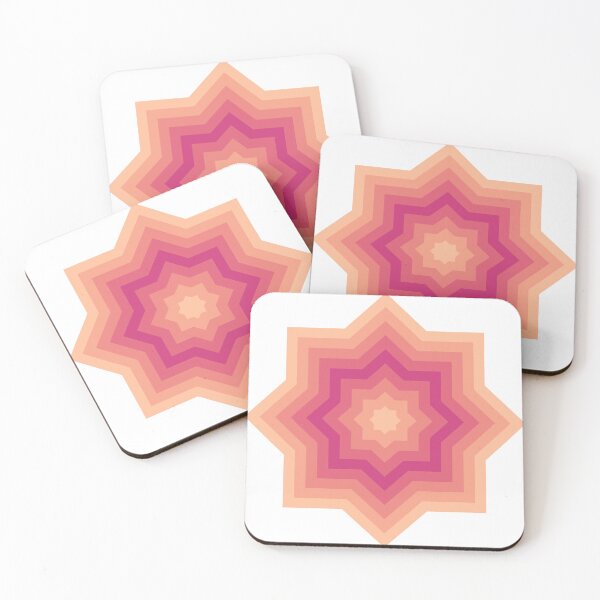 Item preview, Peach Fuzz Pinky Arrow Abstract Star Pattern designed and sold by PatternSalad.
