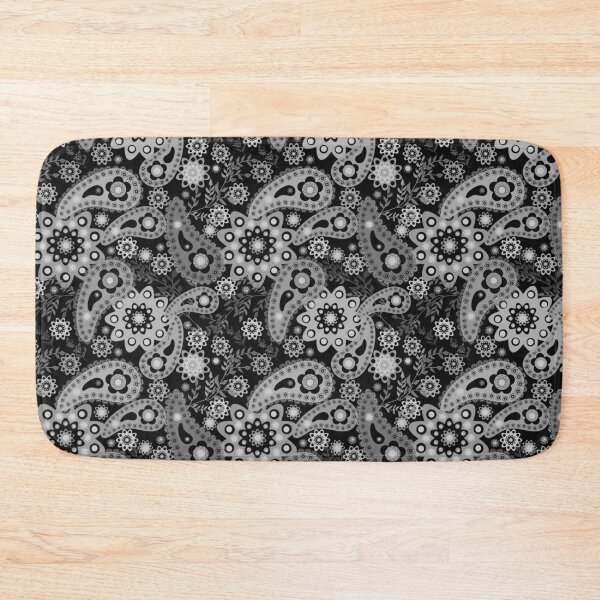 Item preview, Pattern Turkish cucumbers gray background monochrome designed and sold by fuzzyfox.