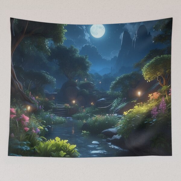 Item preview, 001 A Tranquil Night in Nature's Wonder designed and sold by Alexis Art Collection.