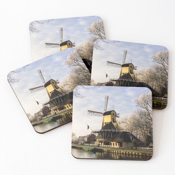 Item preview, Windmill the Haantje on a cold winter day in Weesp designed and sold by Annika Westgeest.