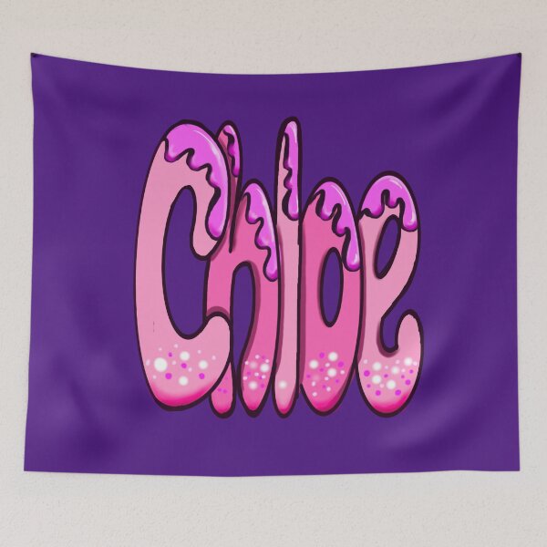 Item preview, Chloe Top 10 best personalised gifts personalised,personalized name in purple with floral border - custom name designed and sold by Artonmytee.