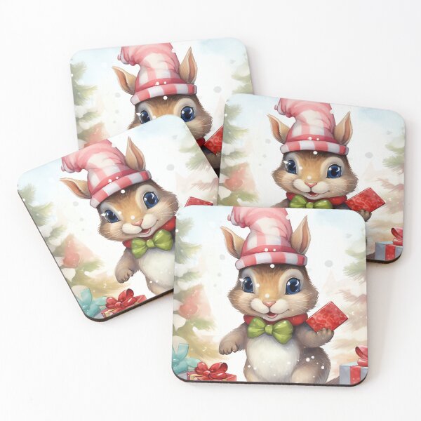 Item preview, Festive Squirrel Fun designed and sold by cute-animals99.